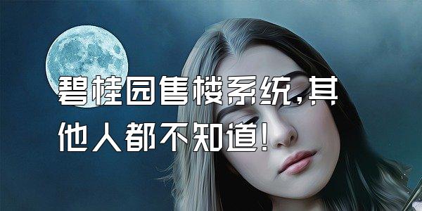 碧桂园售楼系统,其他人都不知道!