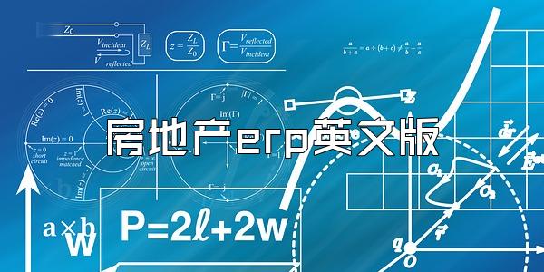 房地产erp英文版