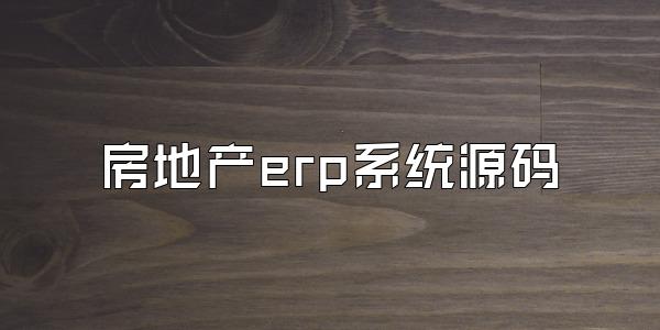 房地产erp系统源码