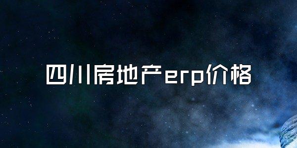 四川房地产erp价格