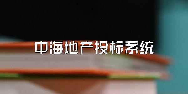 中海地产投标系统