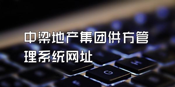 中梁地产集团供方管理系统网址