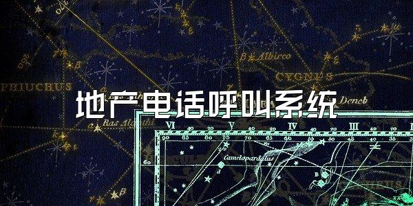 地产电话呼叫系统