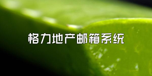 格力地产邮箱系统