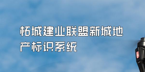 柘城建业联盟新城地产标识系统