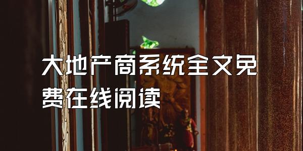 大地产商系统全文免费在线阅读