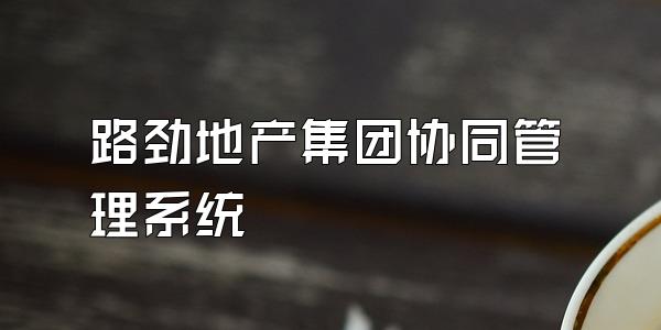 路劲地产集团协同管理系统