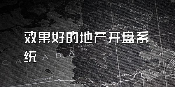 效果好的地产开盘系统