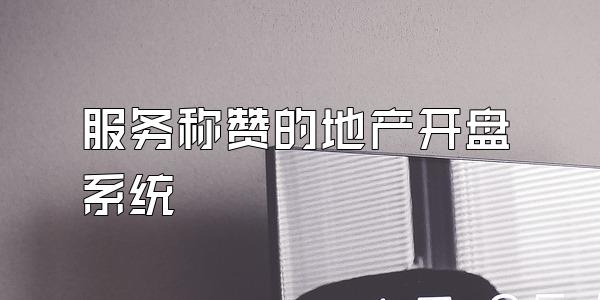 服务称赞的地产开盘系统