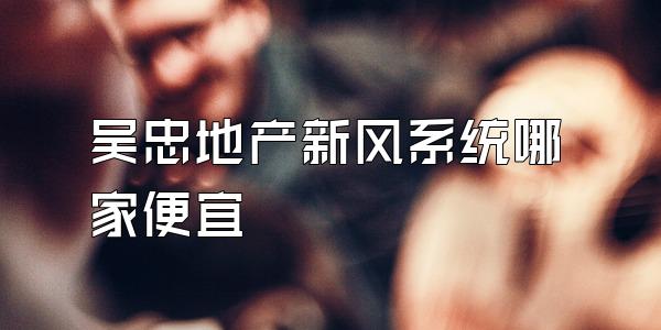 吴忠地产新风系统哪家便宜