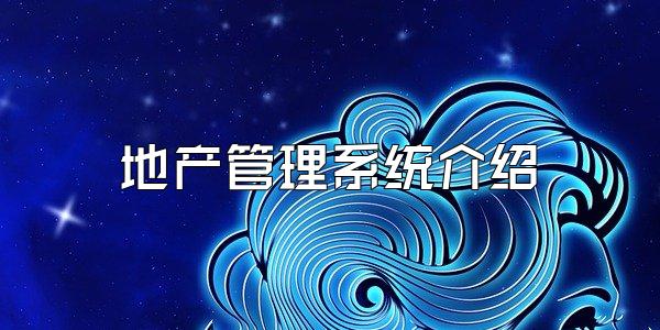 地产管理系统介绍