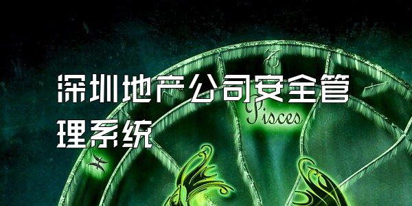 深圳地产公司安全管理系统