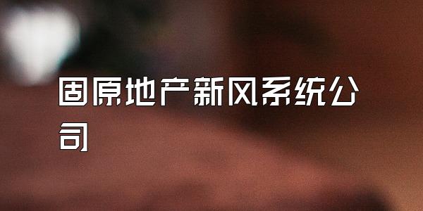 固原地产新风系统公司