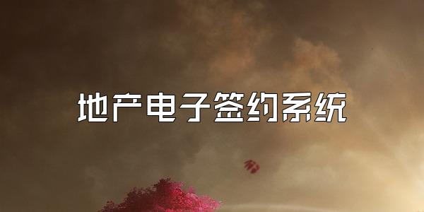 地产电子签约系统