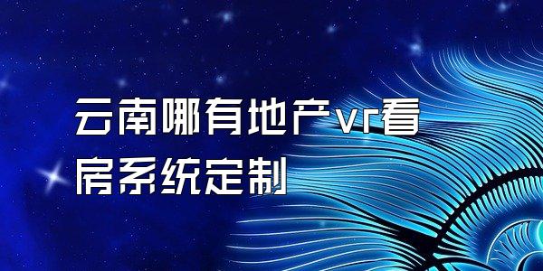 云南哪有地产vr看房系统定制