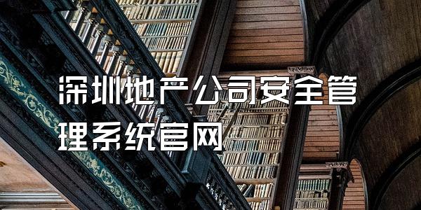 深圳地产公司安全管理系统官网