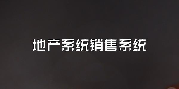 地产系统销售系统