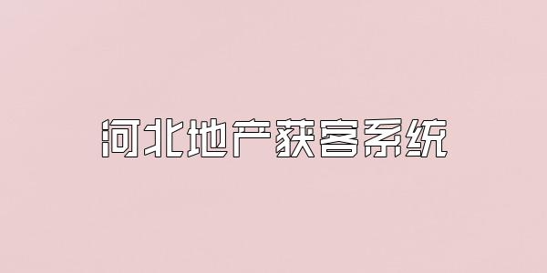 河北地产获客系统