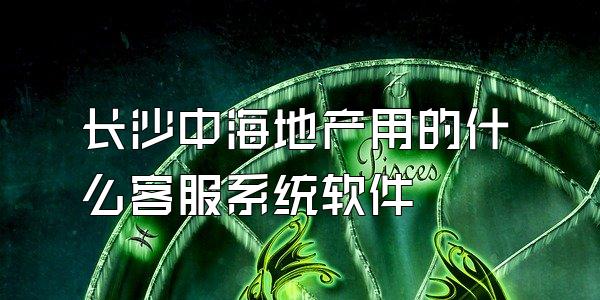 长沙中海地产用的什么客服系统软件