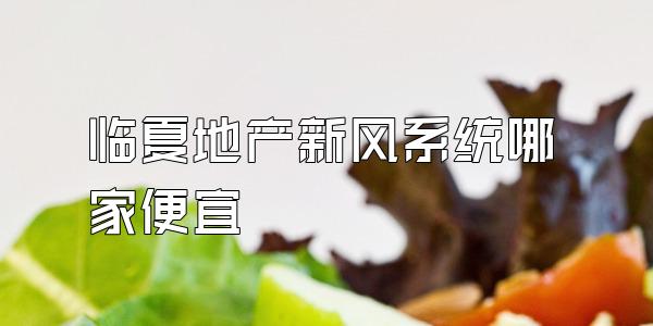 临夏地产新风系统哪家便宜